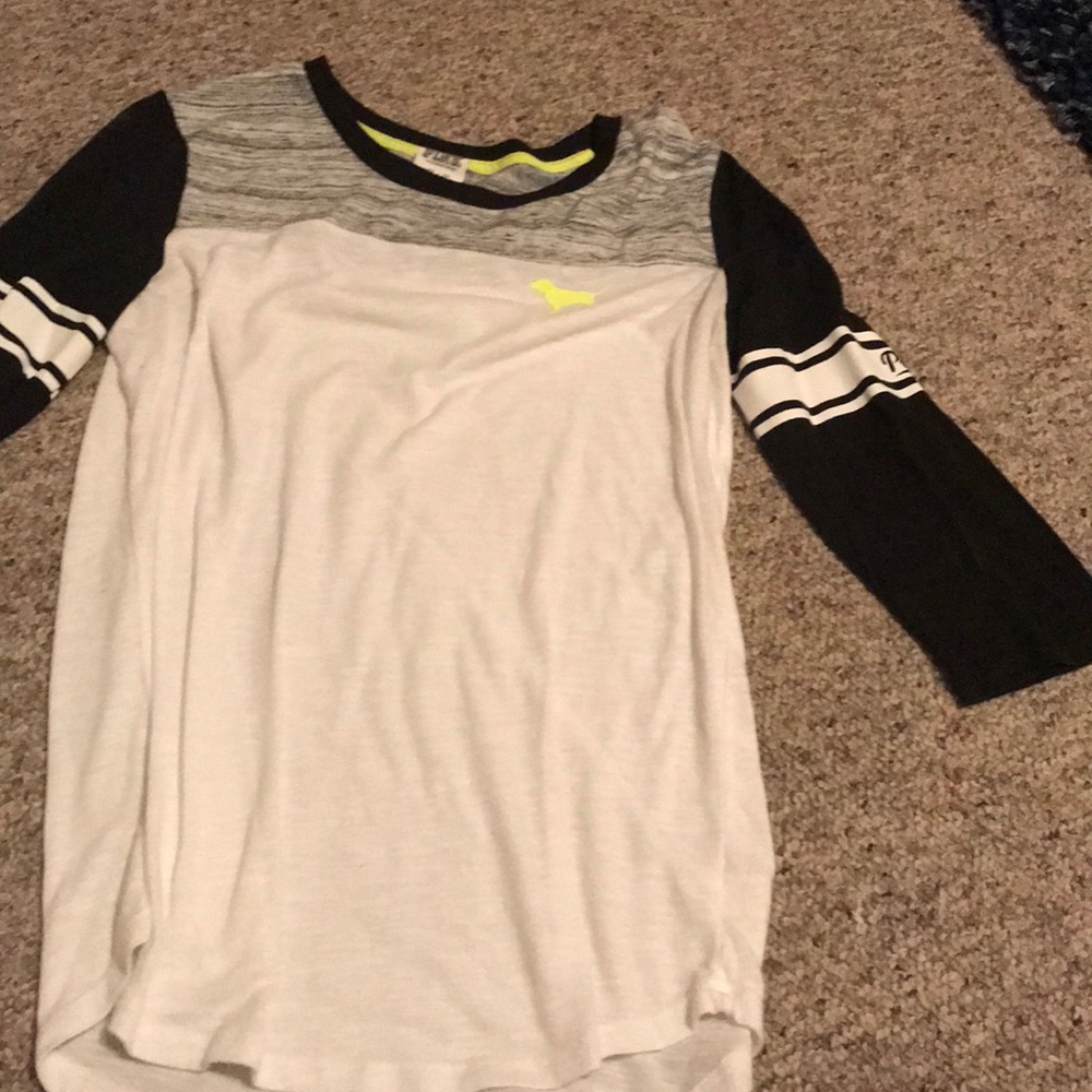 PINK Quarter Length Sleeve Shirt